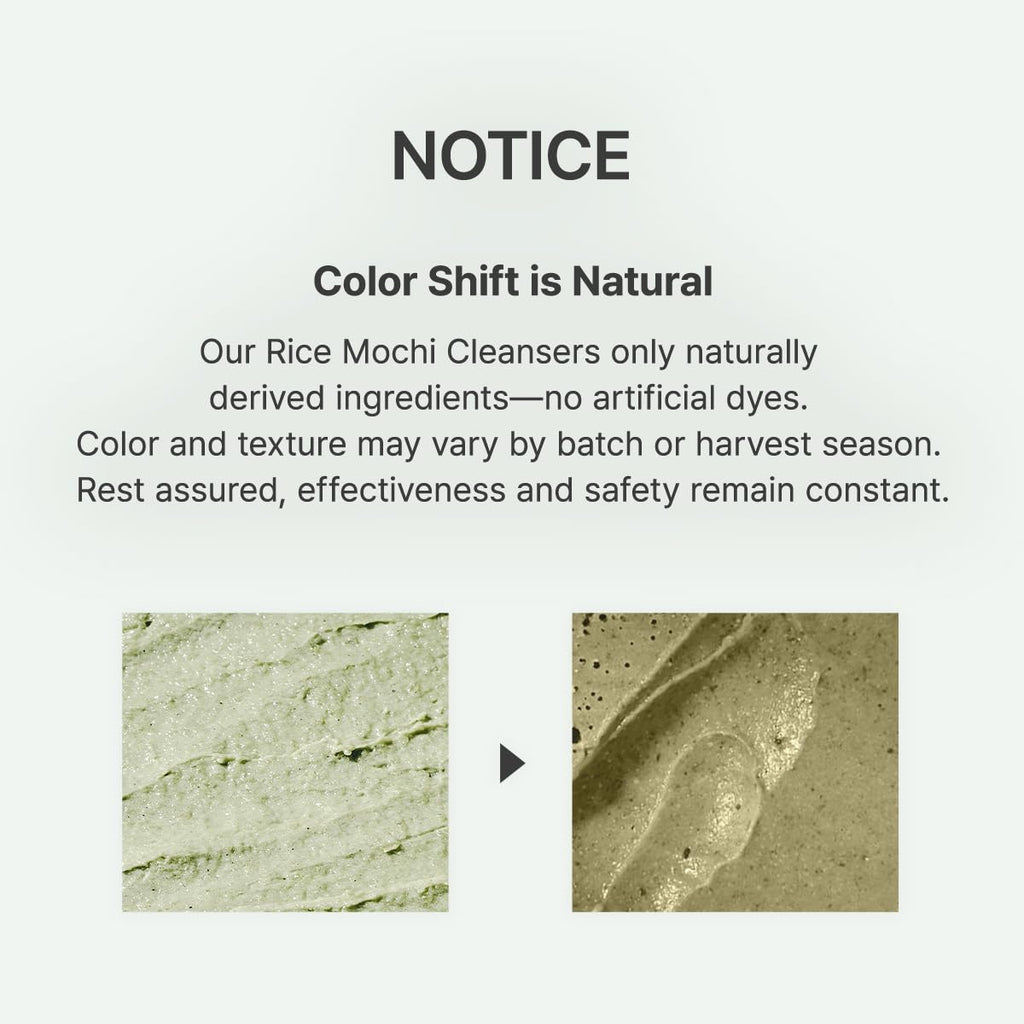 ARENCIA Korean Rice Mochi Limpiador facial y exfoliante diario