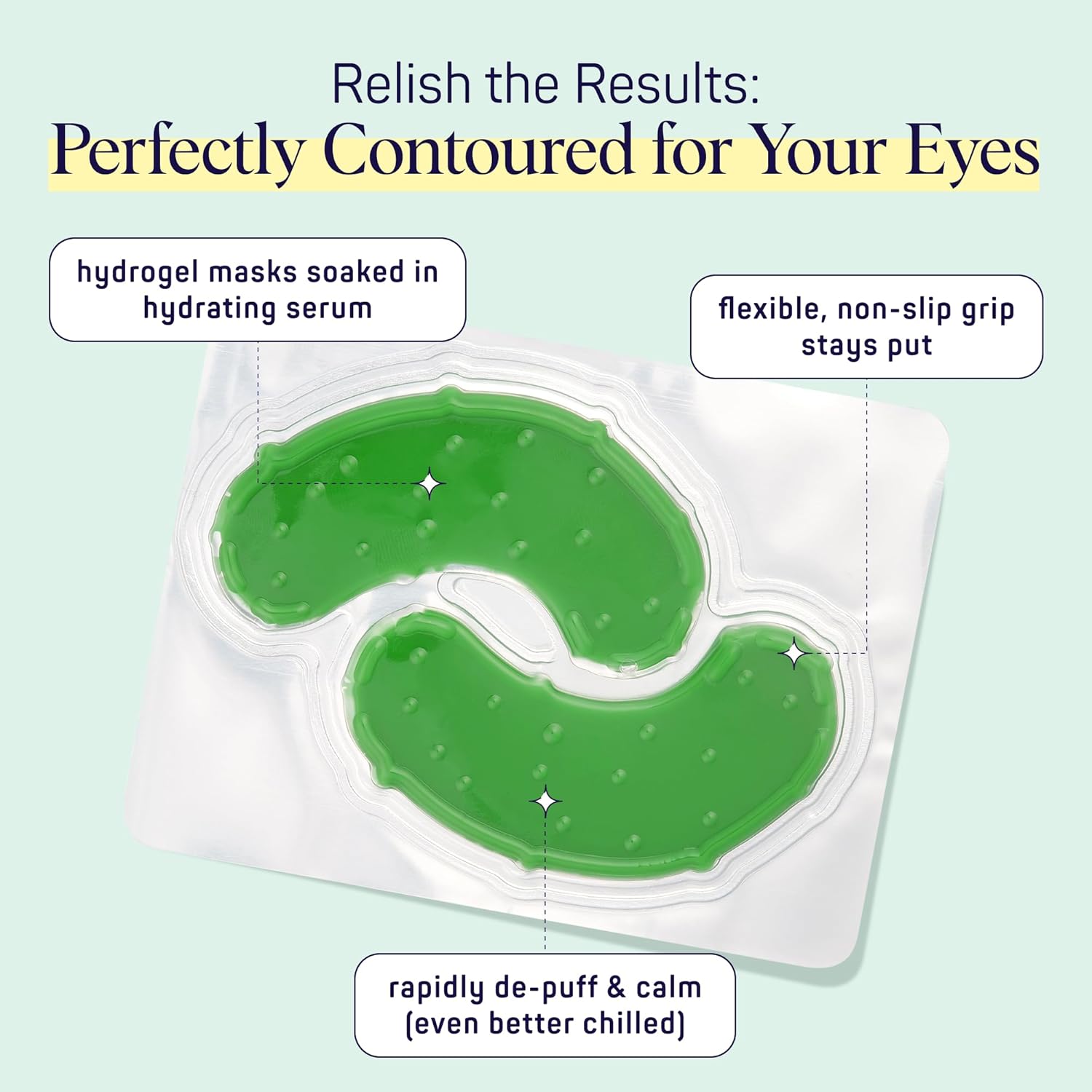 SpaLife In a Pickle - Parches de hidrogel para ojeras