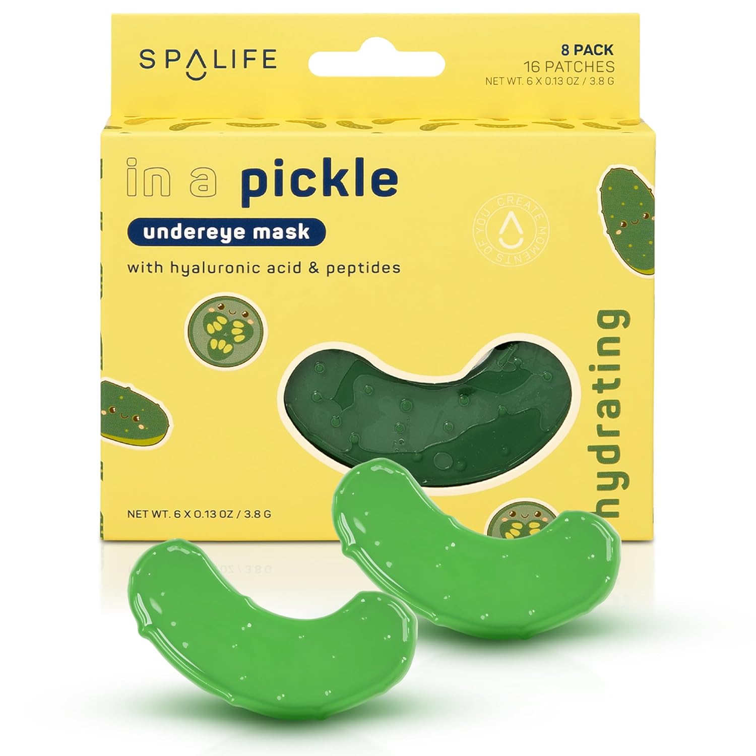 SpaLife In a Pickle - Parches de hidrogel para ojeras