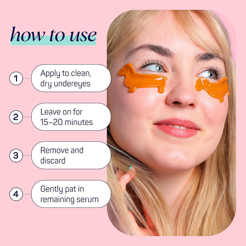 SpaLife So Fetch - Parches de hidrogel debajo de los ojos para ojeras