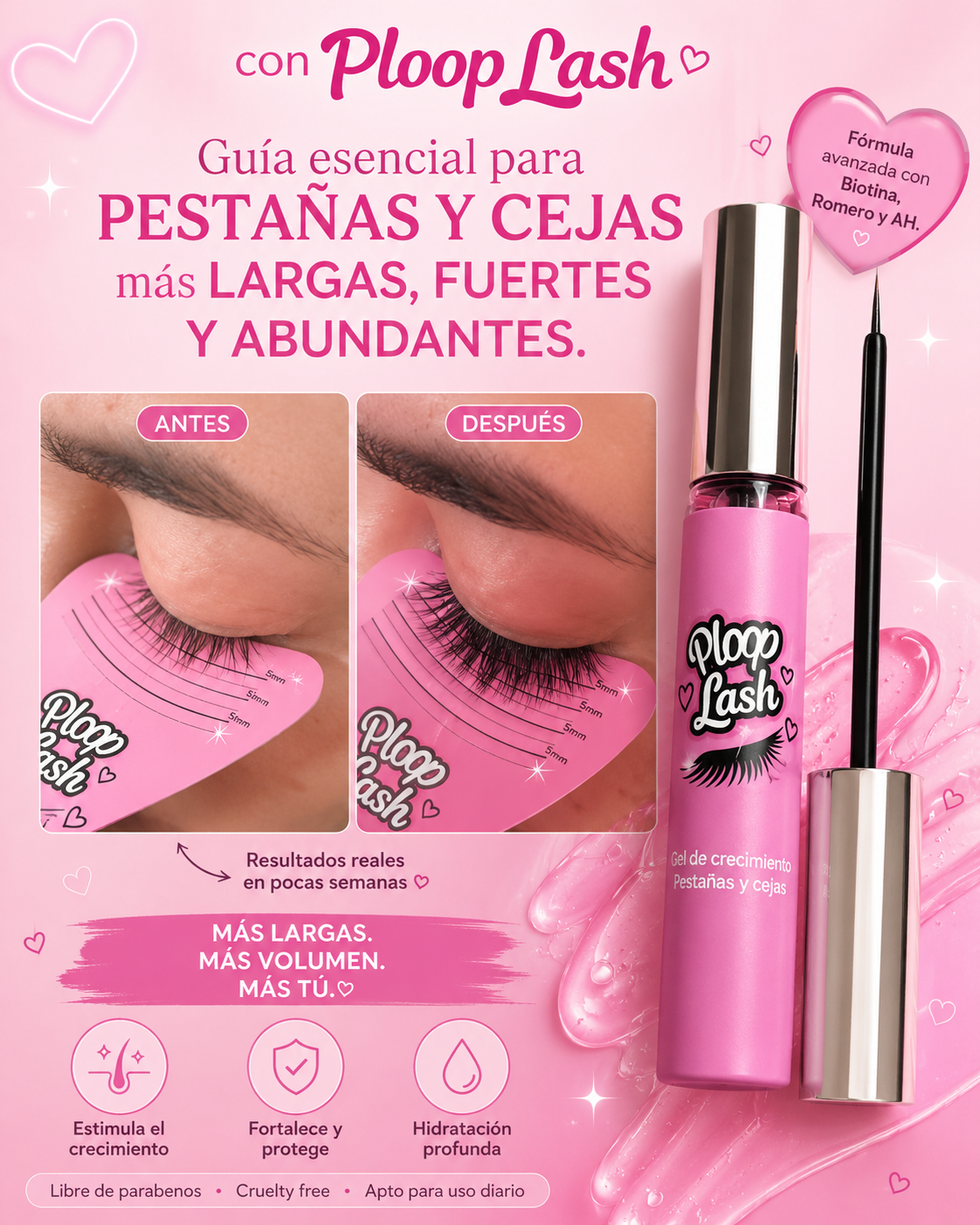 Ploop Lash – Serum para Crecimiento de Pestañas y Cejas