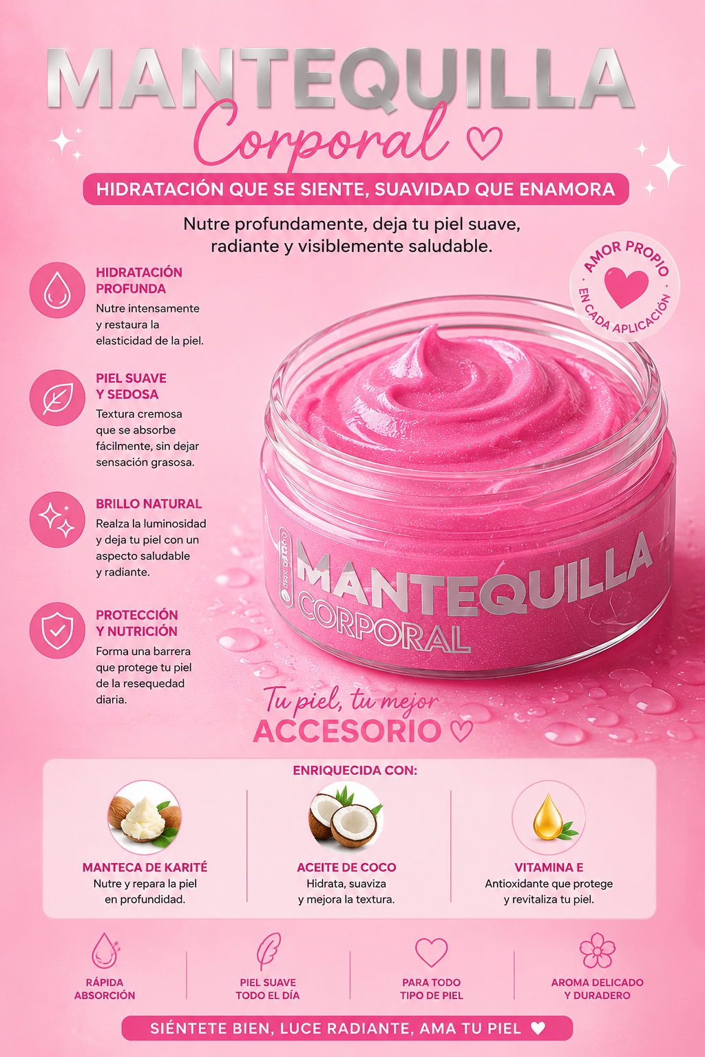 Mantequilla Corporal Frutos Rojos & Sandía – Hidratación y Glow Natural