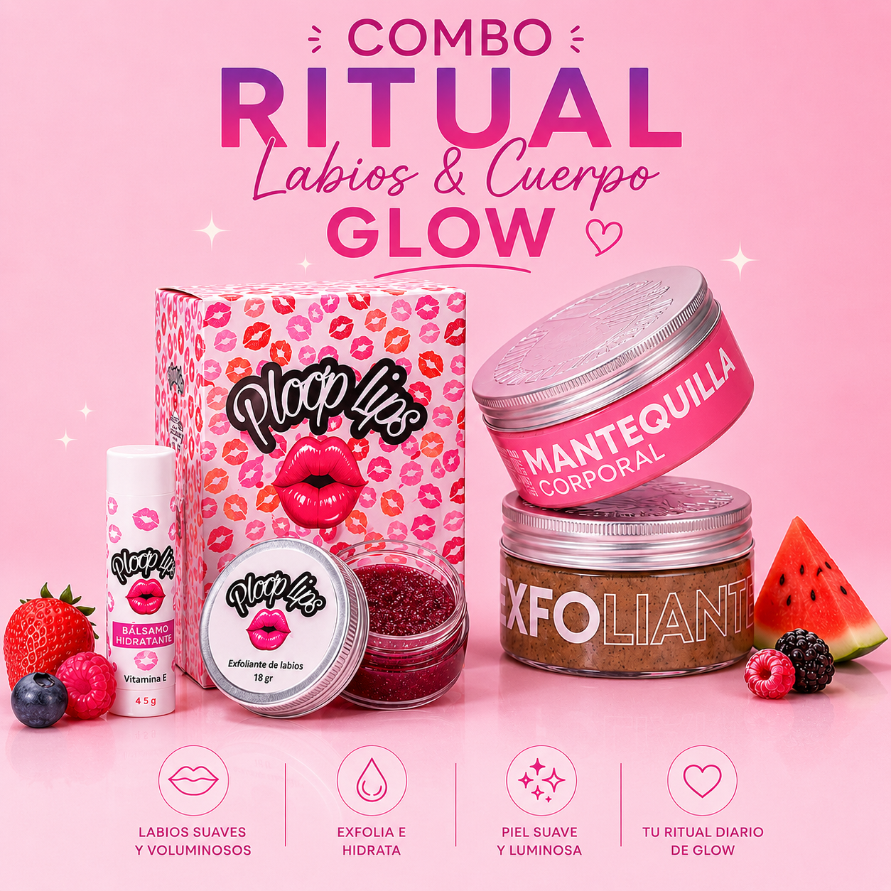 Combo Ritual Labios & Cuerpo Glow