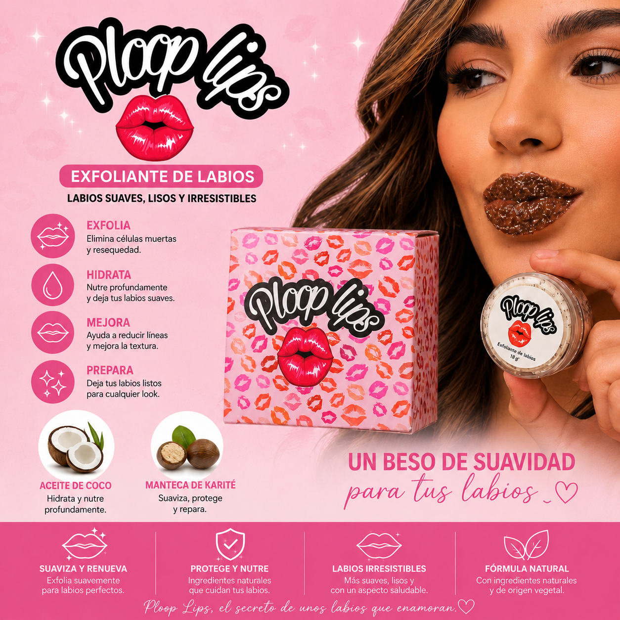 💋 Ploop Lips Kit – Labios Suaves, Voluminosos y Provocativos